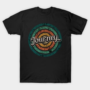 Journey // Retro Circle Crack Vintage T-Shirt